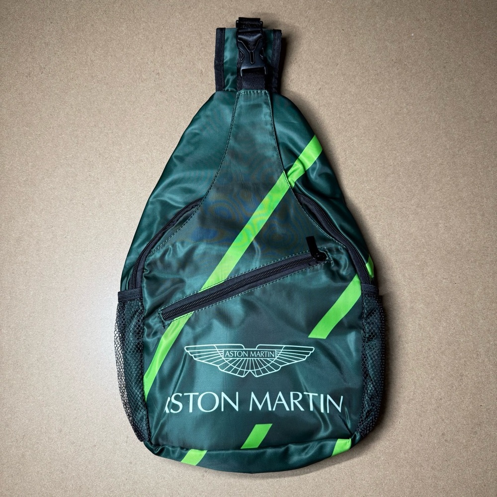 Aston Martin F1 Sling Backpack Racing Green Crossbody Bag Formula 1